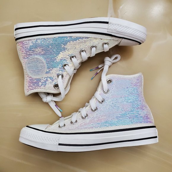 Converse Mini Sequins Chuck Taylor All Star Hi - Picture 2 of 9